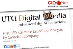 First LED Staircase Launched in Vegas by Canadian Company