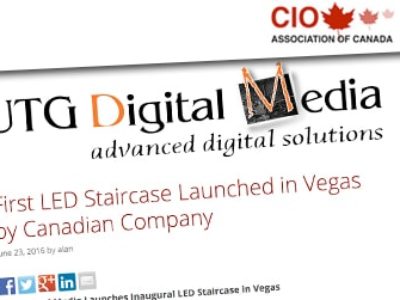 First LED Staircase Launched in Vegas by Canadian Company