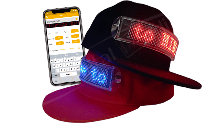 Casquette Led avec Logo personnalisé, son actif/Auto flash El, chapeau  multifonctionnel, cadeaux de noël, Festival