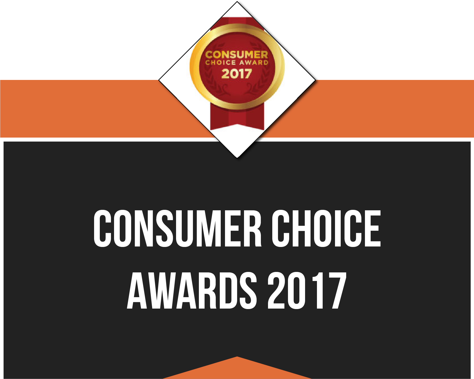 Award Banner for Consumer Choices Awards 2017