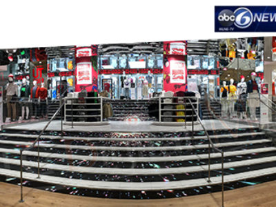 UTG Digital Media Installs One of a Kind Led Stairs and Ticker at the CF Toronto Eaton Centre