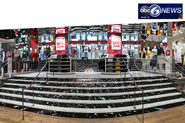 UTG Digital Media Installs One of a Kind Led Stairs and Ticker at the CF Toronto Eaton Centre
