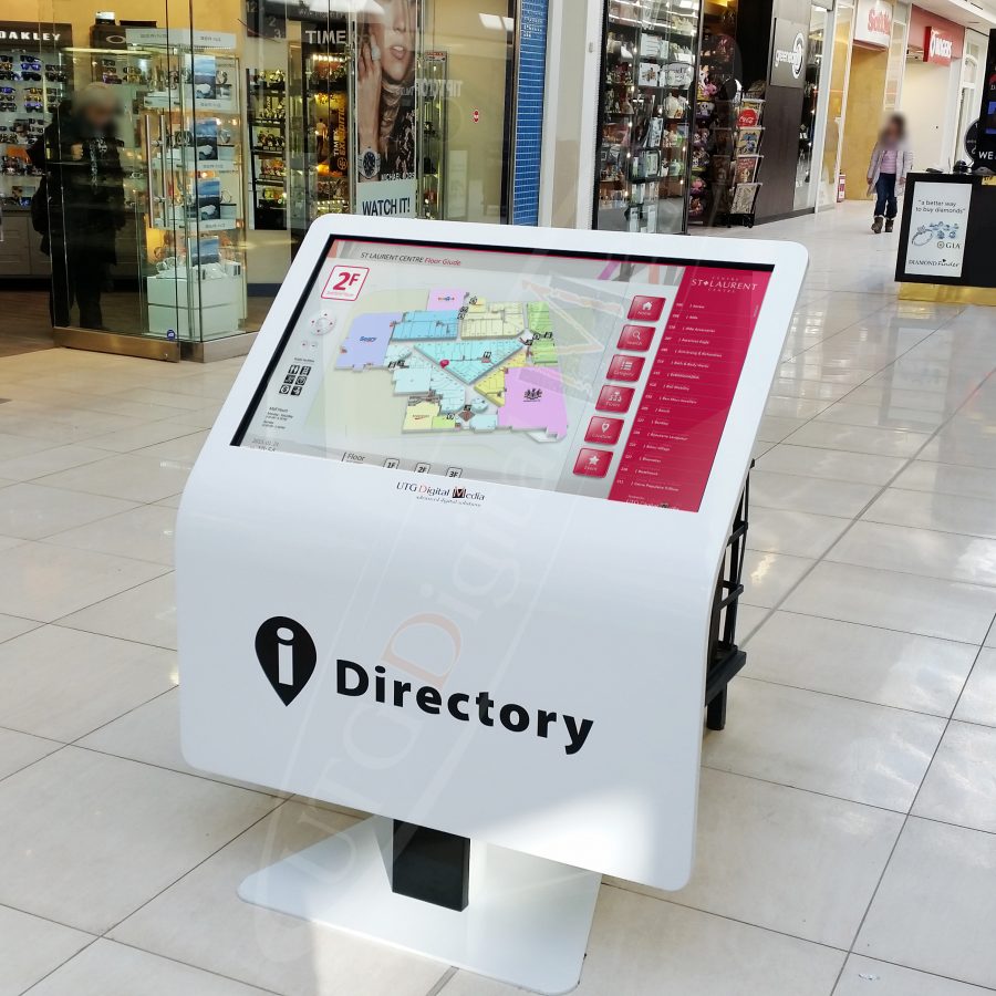 A UTG Touch Screen at St Laurant Mall