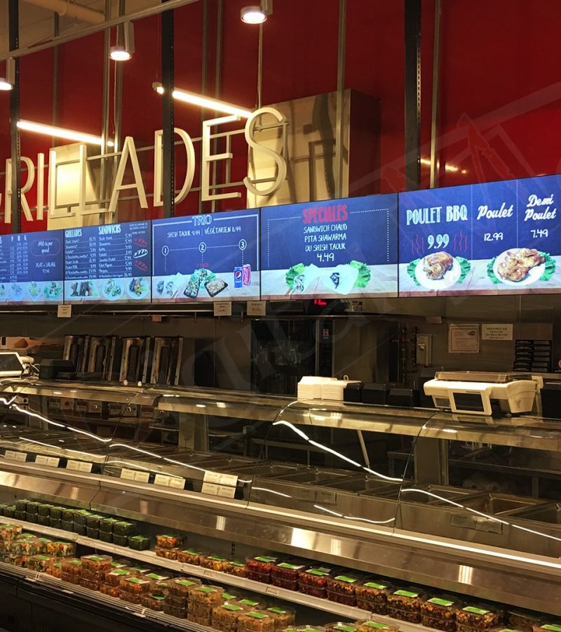 Adonis, Laval - Digital Menu Displays