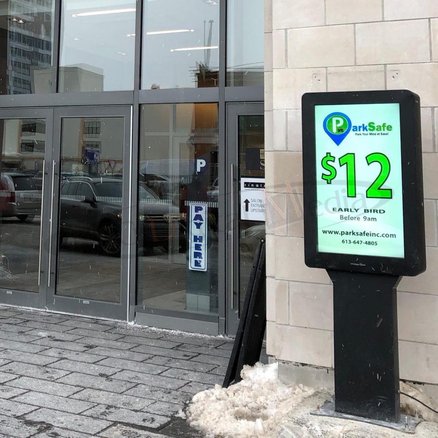 digital box parking lot park safe ottawa