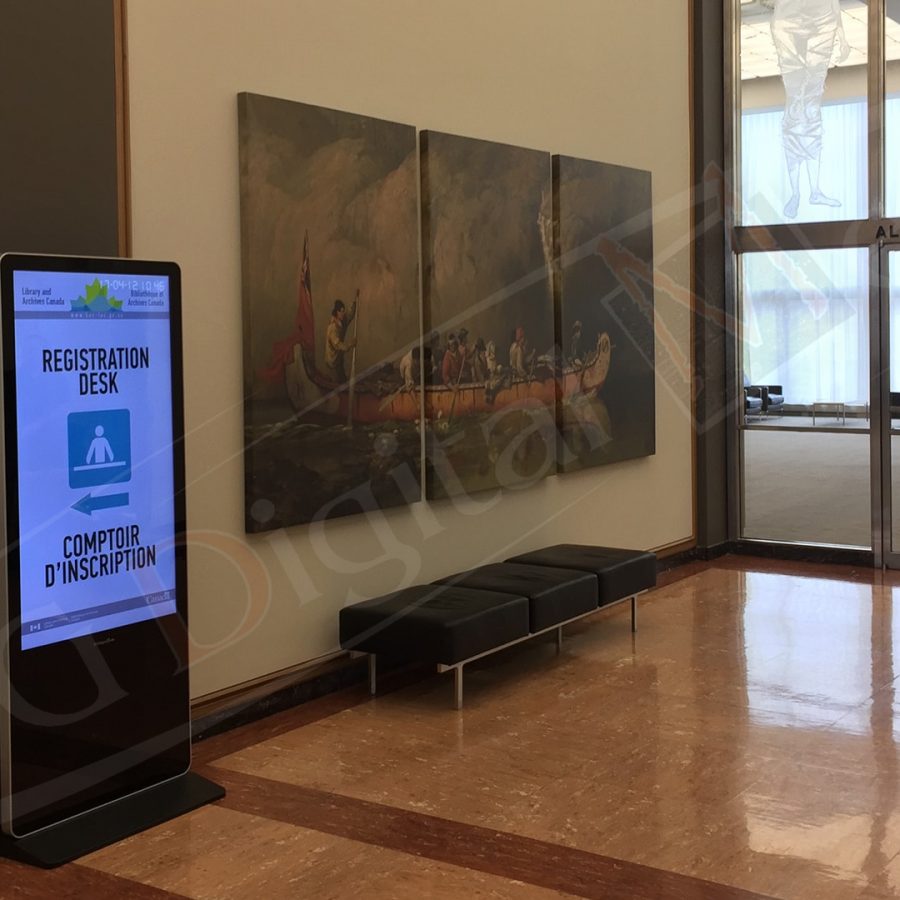 Library and Acrhives, Ottawa - Waiting Room Signage