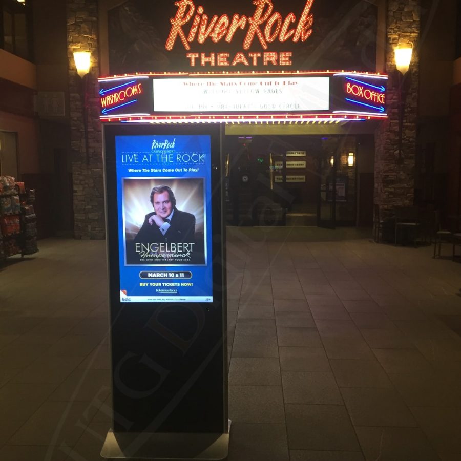 River Rock Casino - Stand Up Screen by UTG Digital Media